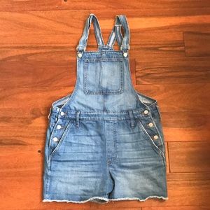 EUC Madewell Shortalls Dawkins Wash Size Large